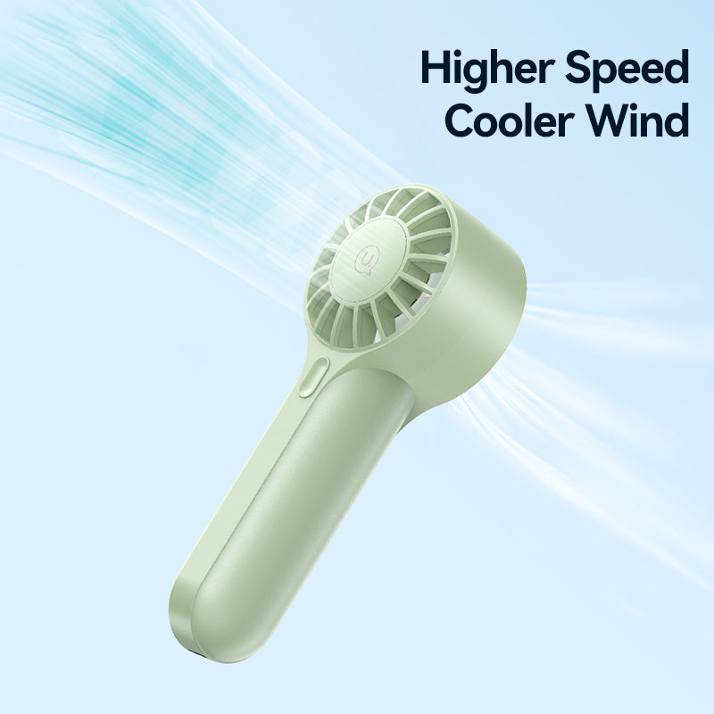 USAMS ZB288 Handheld Fan High Speed Desk Fan USB Rechargeable Portable Cooling Fan USAMS ZB288 Handheld Fan High Speed Desk Fan USB Rechargeable Portable Cooling Fan